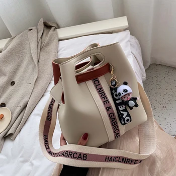 

Women Leather Handbags Black Bucket Shoulder Bags Ladies Crossbody Bags Large Capacity Ladies Shopping Bag Bolsa