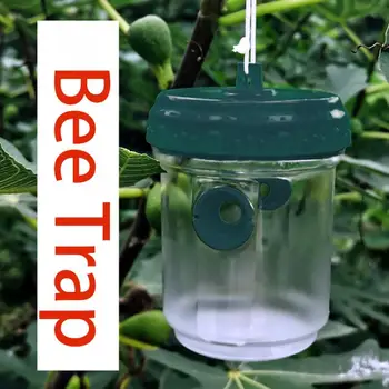 

PP Outdoor Hanging Honey Pots Reusable Camping Flies Wasp Catcher Insect Control Portable Bee Trap Bugs Home Garden Beehive Tree