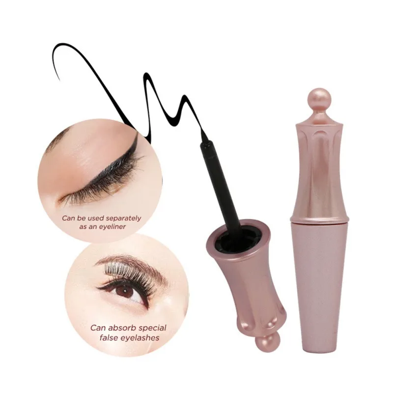 

Long Lasting Waterproof Not Blooming Easy To Apply Eye Liner Cosmetic Tool Black Magnet Eyeliner Liquid