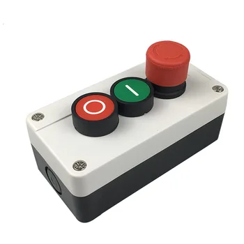 

3 Position Control Box with Emergency Stop Button Waterproof Switch Box Elevator Start Button