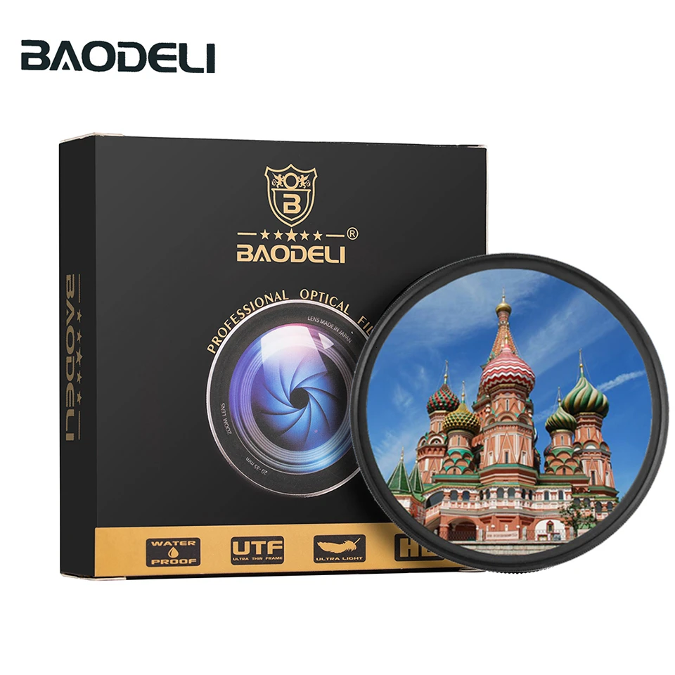 

BAODELI Cpl Polarisatie Filter 37 46 49 52 55 58 67 72 77 82 Mm For Canon T6 Eos M50 600d 2000d Nikon P900 D5100 5600 Sony X3000