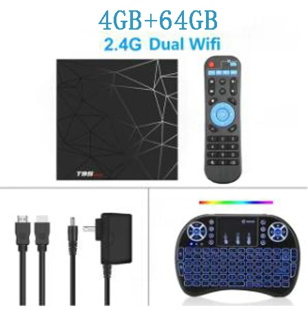 T95 MAX H6 Android 9,0 телеприставка quad cord Ethernet 100M 6K 4GB ram 64G 32G H.265 2,4G WiFi 3D HDR10 медиаплеер коробка - Цвет: 4G 64G I8