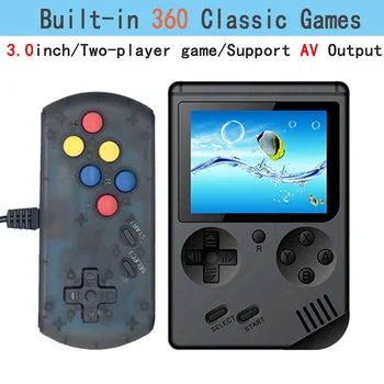 

New Retro Game Console 8Bit 3.0 Inch Kids Color Game Player Built-in 360 games Support Two-Player Game Pocket Mini Handheld Game