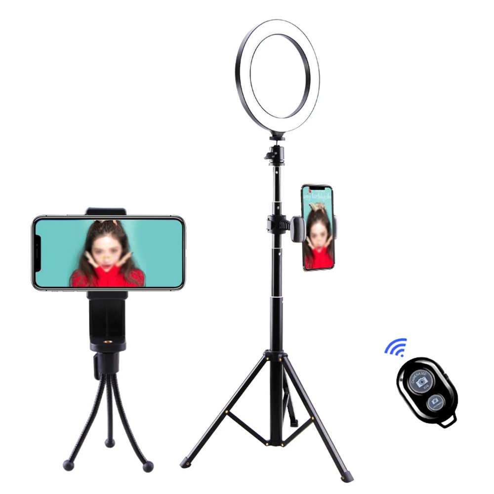 Штатив для телефона, селфи-палка, живой кронштейн, USB, Круглый заполняющий свет, лампа, дополнительный свет, набор, заполняющий свет, комплект