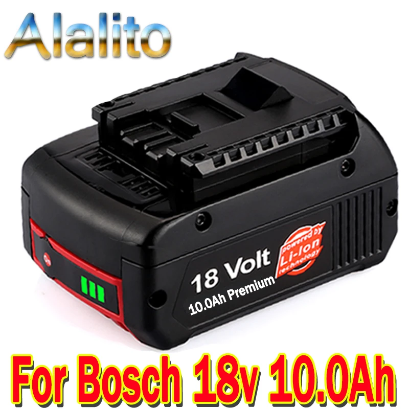 Перезаряжаемый литий-ионный аккумулятор 18В 10000ма/ч для Bosch Backup10.0A портативный