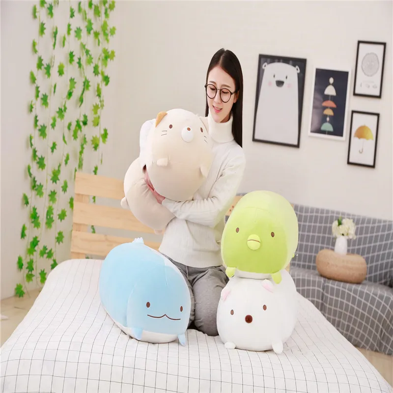 30/60cm Giant Corner Bio Pillow Japanese Animation Sumikko Gurashi Plush Toy Stuffed Soft Cartoon Kids Girls Valentine Gifts