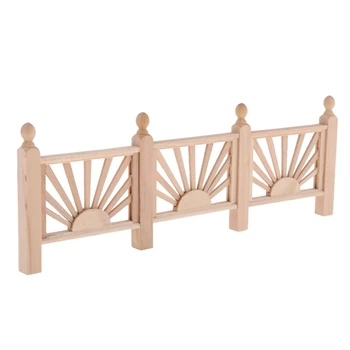 

1:12 Mini Doll House Fence Wooden Doll House Garden Fence Mini House Furniture Accessories for Mini Doll House Decoration