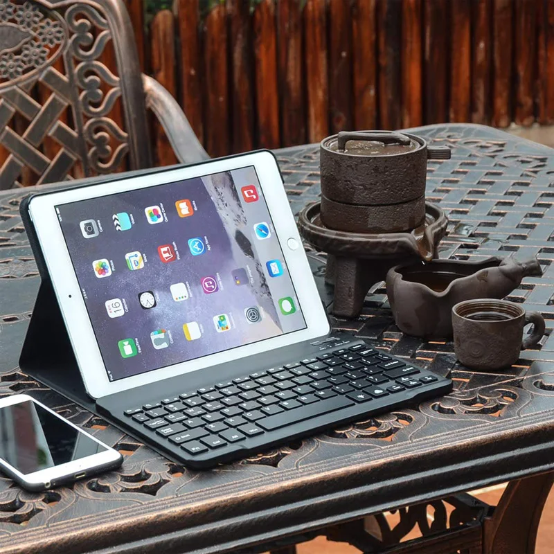 Чехол с подсветкой и Bluetooth клавиатурой для iPad 10 2 чехол держателем карандашей Apple 7