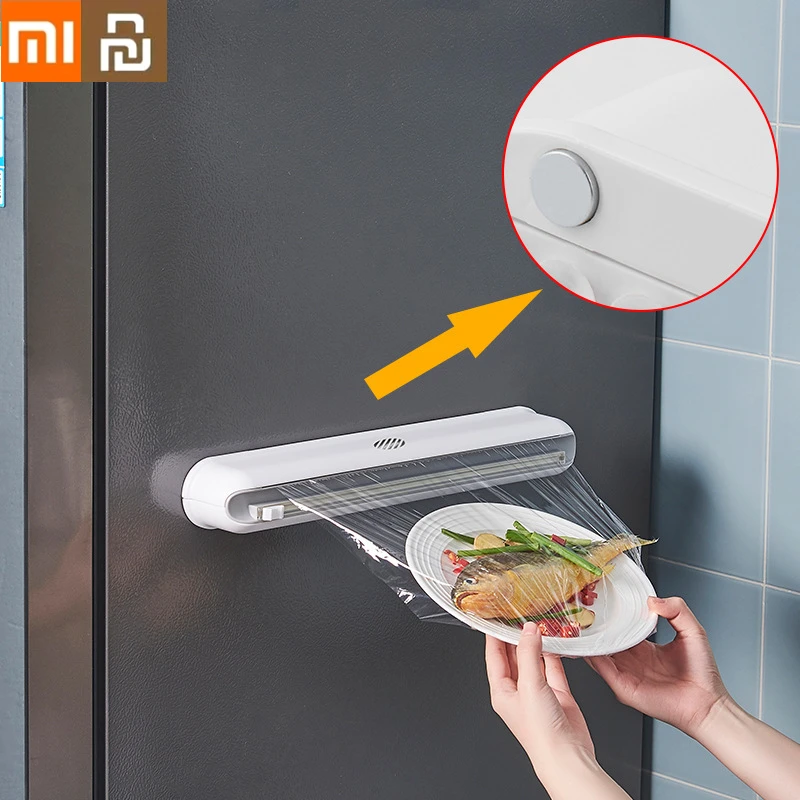 Xiaomi Youpin коробка для резки липкой пленки настенная присоска Регулируемый резак