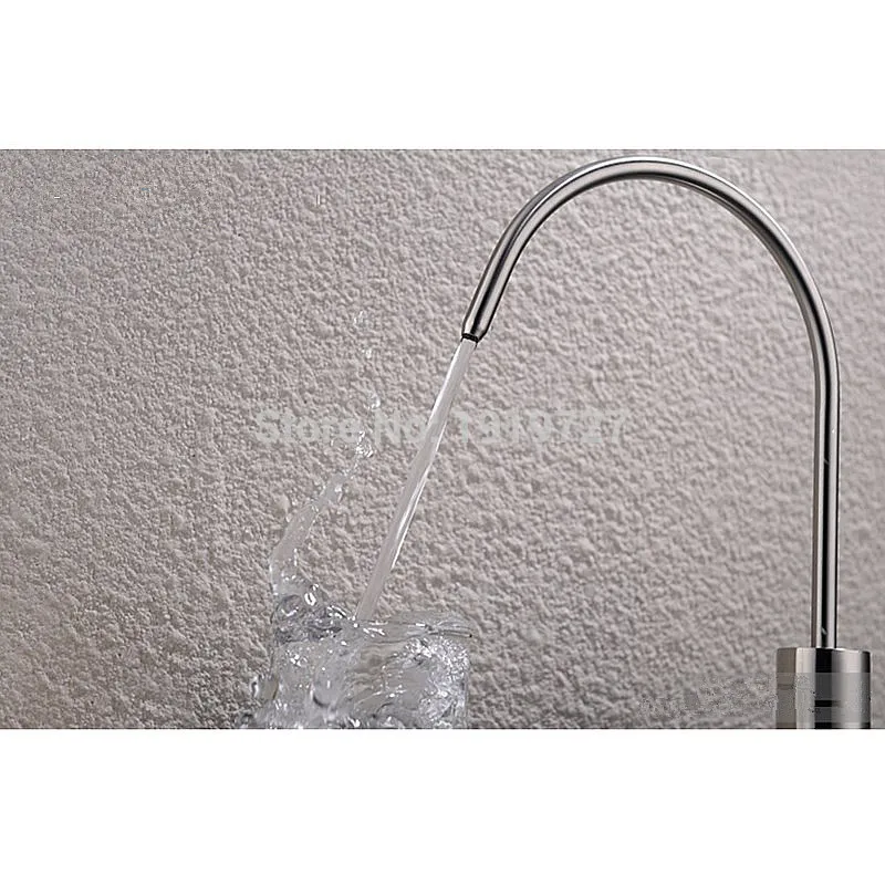 Vidric Best Modern Brushed Nickel Single Handle Kitchen Sink Dispenser Drinking Water Filter Faucet Stainless Steel Filtration F