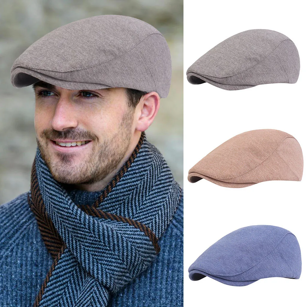

Men Women Beret Peak Blinder Hat Baker Boy Hat Cap Peak Newsbo Herringbone Flat Cap winter sombrero mujer chapeau femme muts