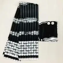 Анкара ткань Африканский принты шелк атлас Ткань шифон свадебное платье ткань круг узоры дизайн 4+ 2 ярдов/шт mo02