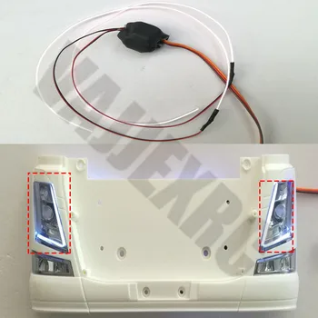 

LED Daytime Running Light Strip for 1/14 Tamiya Remote Control Truck Scania R620 R470 MAN TGX FH12 Actros 1851 3363 56352