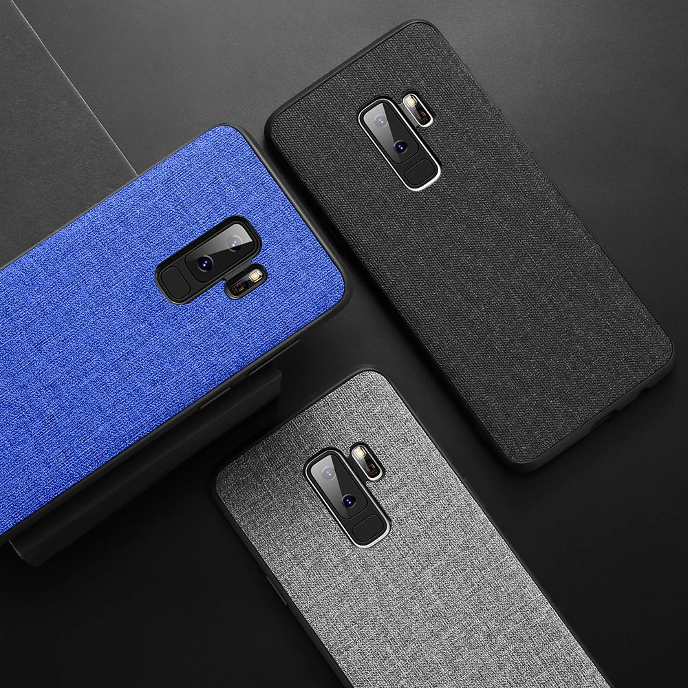 FLOVEME Ткань текстуры чехол для samsung S8 S9 Galaxy плюс роскошный ТПУ примечание 9