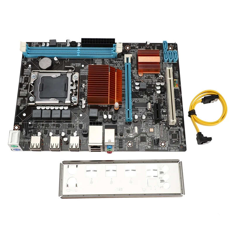 X58 LGA1366 Практичный Настольный компьютер Плата с жесткими дисками SATA 2 0 USB DDR3 1600 МГц