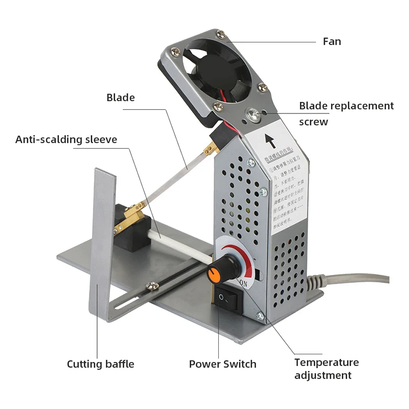 Регулировка температуры электро-термальная резальная машина резка инструмент из нейлона атласа нагревательная лента режущий станок
