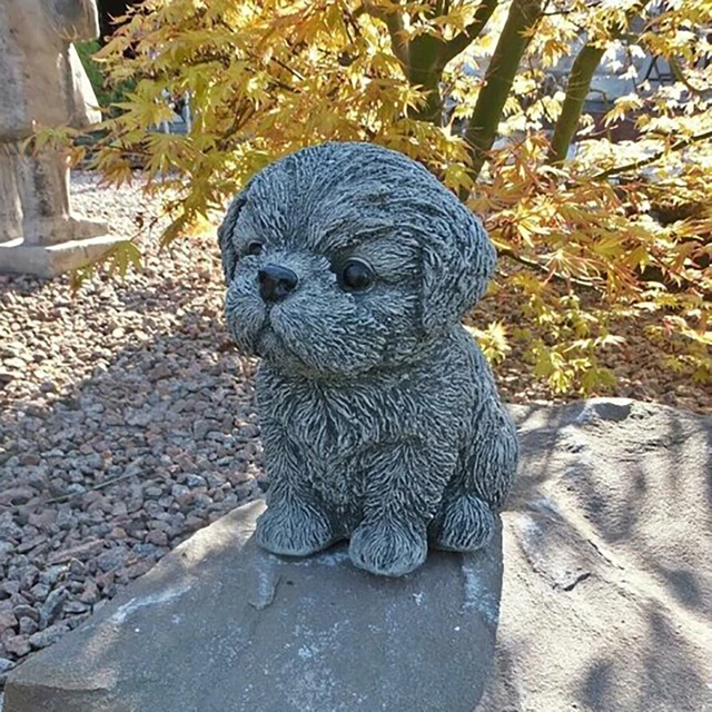 Dog Statue Home Decor Crafts Animal Sculpture Resine Modern Art For Home  Ornaments Decoration Accessories Figurine Garden Decor - Statues &  Sculptures - AliExpress