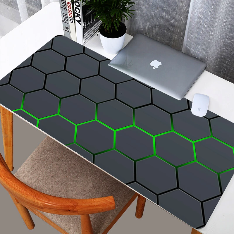 Hexagon Mouse Mat Desk Pad 900x400 Large Mouse Pads Keyboard Mats