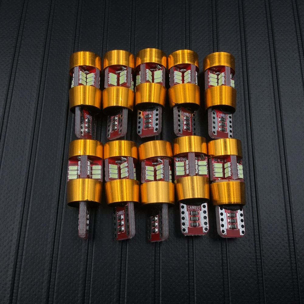 Автомобильные габаритные огни T10 3014 27 SMD без ошибок W5W LED 194 WY5W автомобильные для