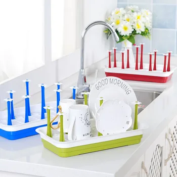 

Storage Shelf Cup Holder Draining Rack Glass Bottle Storage Rack Cup Holder for Kitchen Aceessories
