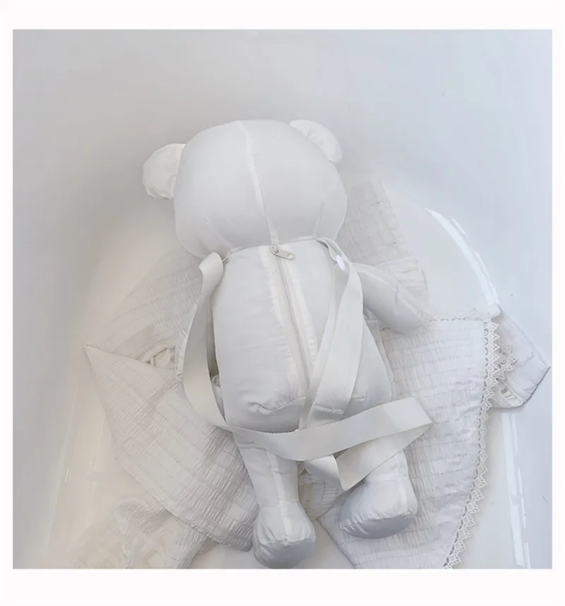 New White Black Bear Backpack Messenger Bag Soft Stuffed Teddy Bear Dolls Crossbody Bag Kids Girls Students Shoulder Bags Aliexpress