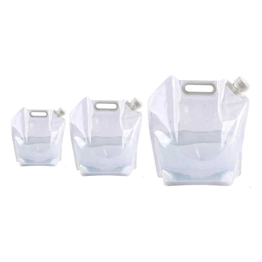 Lovely Travel Water Bag Portable Water Bag Plastic BBQ Camping Hiking Carrier Container Climbing Picnic Folding Water Bag