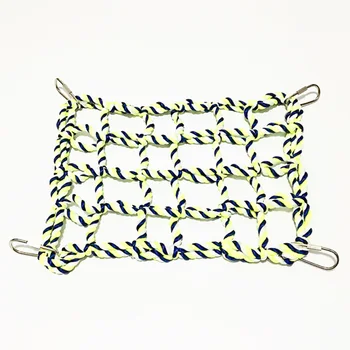 

Newly Parrot Climbing Ladder Cotton Rope Net Cage Hanging Pet Activity Toy for Hamster Ferret Small Animal FIF66