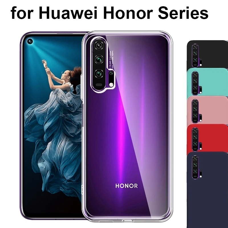Прозрачный силиконовый чехол карамельных цветов для Huawei Honor 9X 20 Pro 8X V20 8C 7A 7C 10 9 Lite
