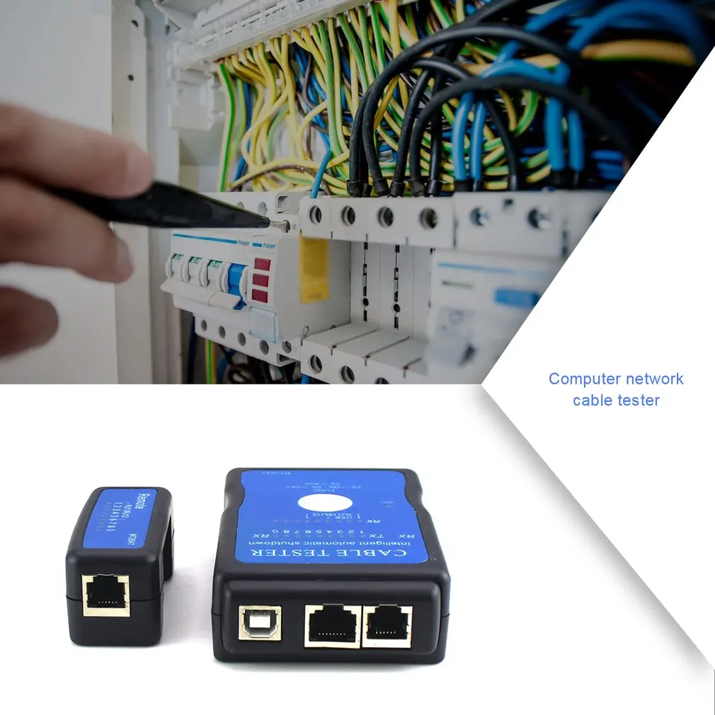 Портативный Тестер телефонного кабеля Ethernet LAN тестер сетевого инструмент для