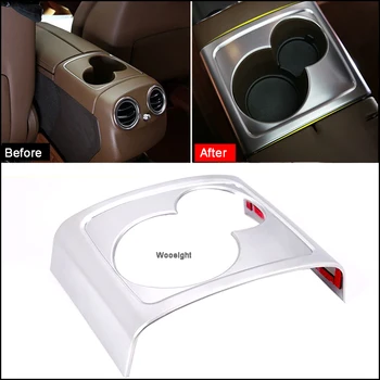 

Wooeight Matte Armrest Box Rear Water Cup Holder Frame Panel Cover Trim Fit For Mercedes Benz E Class 2016 2017 Interior Decals