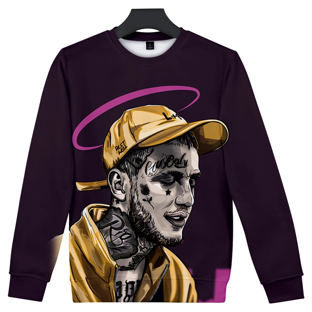 Новинка Lil Peep толстовка модная повседневная монолитная толстовка с круглым вырезом для мужчин/женщин зимний популярный пуловер в стиле Харадзюку уличная одежда