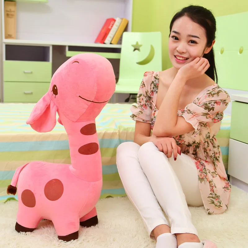 

Yangzhou ao free Giraffe Doll Deer Plush Toys Color Giraffe Sika Deer Crane Machines Doll Add Logo