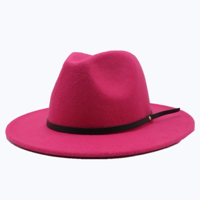 Seioum Новая мода шерсть женская светло кофе Fedora Шляпа Для Laday шерстяной широкий джазования с полями церковная Кепка винтажный Панама пляжный топ шляпа