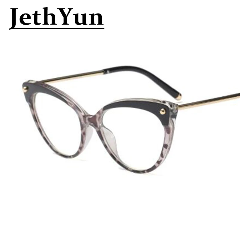 Оптическая оправа для женщин дизайнерская оправа для очков Amazon горячая Распродажа TR90 заклепки кошачий глаз очки оправа прозрачные линзы очки винтажные