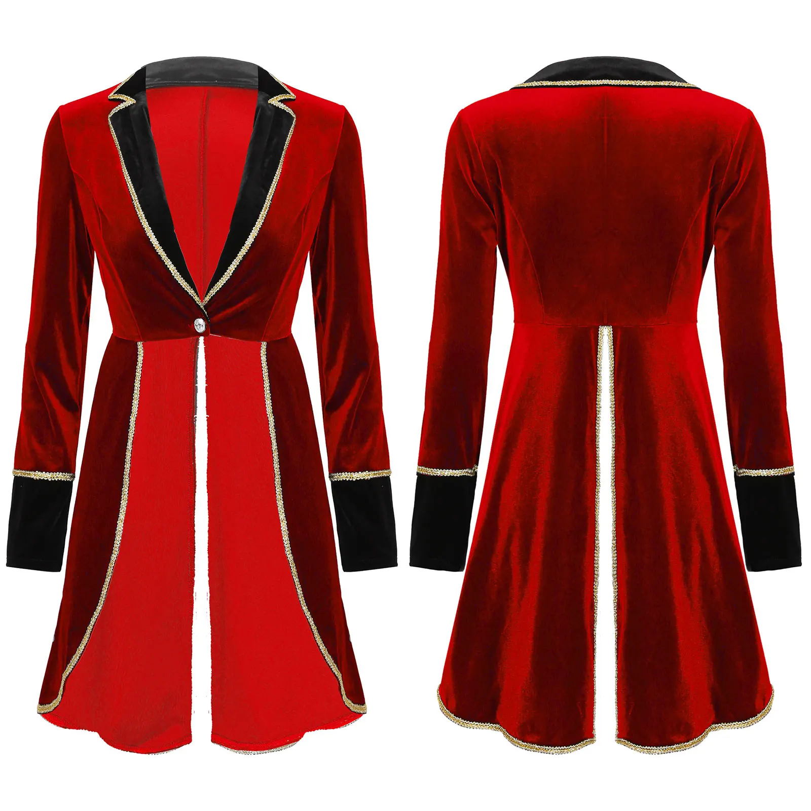 Inlzdz Womens Adult Circus Ringmaster Costume Long Sleeve Jacket Coat Christmas Halloween Carnival Cosplay Festival Rave Outfit -Zentai shop online H43eefd2c39ca44b5ac237a1c7a4b20deQ.jpg