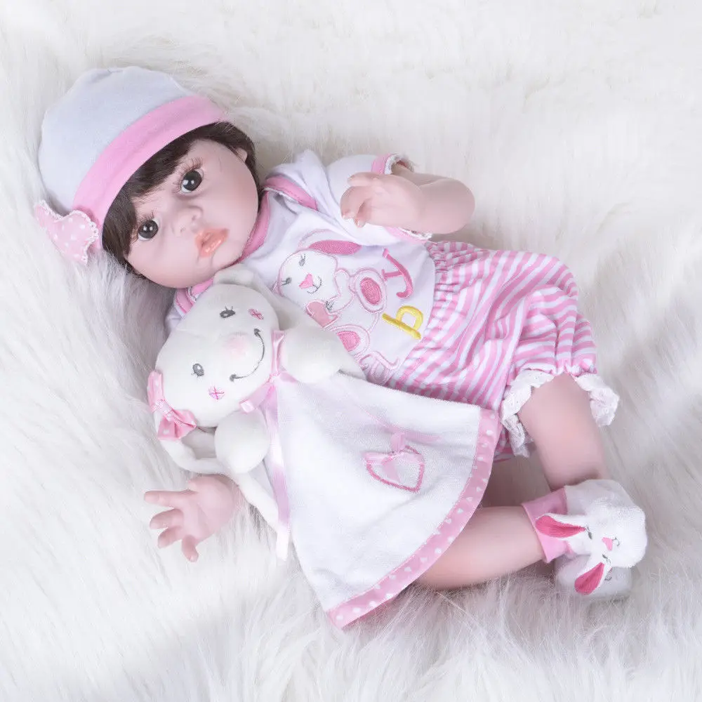 Reborn baby Doll ручная работа, Реалистичная виниловая кукла принцессы для девочек, подарок для ребенка, 22 дюйма, Детская кукла, игрушки для девочек, игрушки для детей