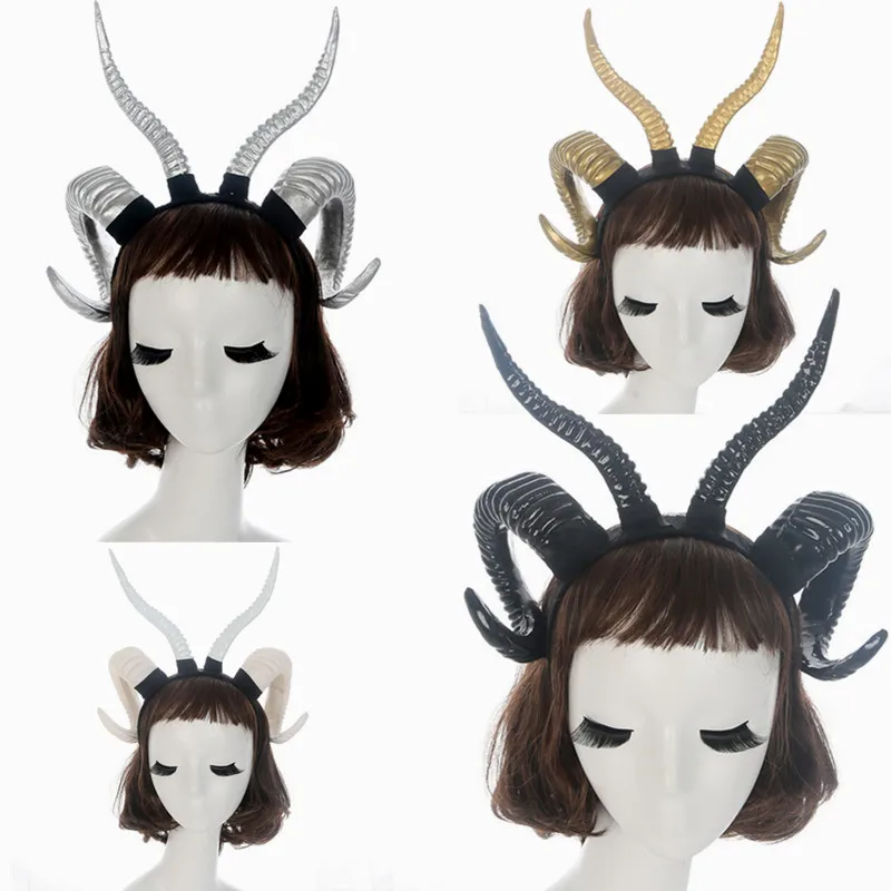 Женский головной убор с рогом повязка на глаза для косплея рога в стиле стимпанк |