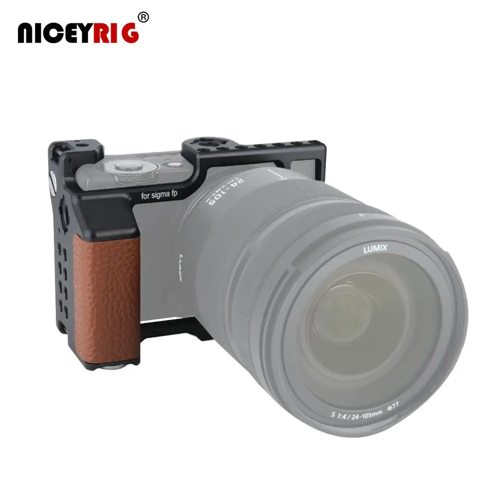Niceyrig Sigma Fp Dedicare Gabbia Fotocamera Stabilizzazione Con Legno Grip Cacciavite Marrone 346