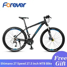 Forever горный велосипед 27 скоростей двойной гидравлический дисковый тормоз легкий алюминиевый сплав велосипед для мужчин 27,5 дюймов Велоспорт MTB