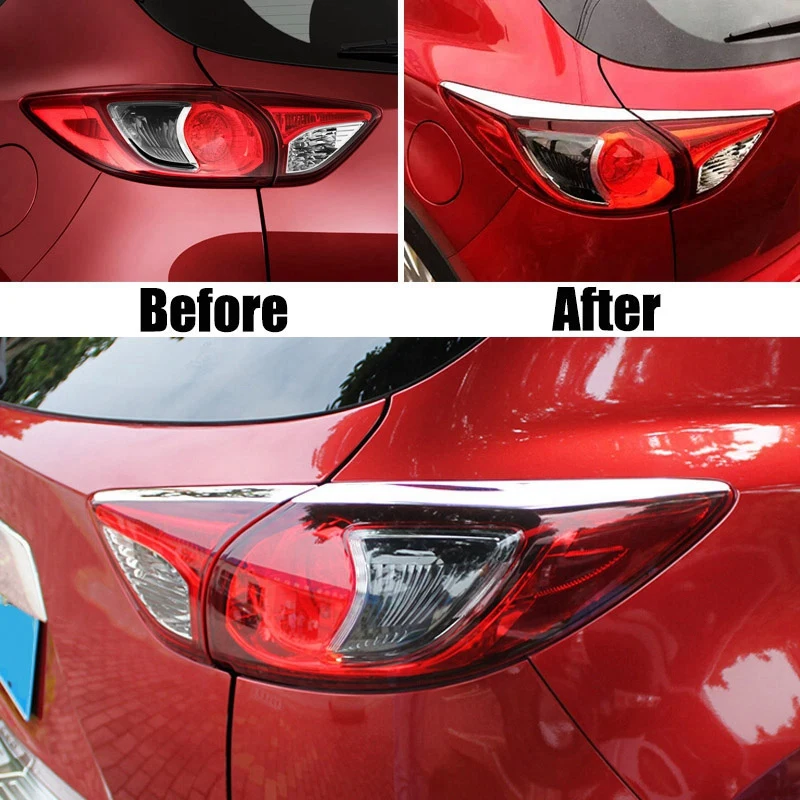 Для Mazda Cx5 2012 2013 хромированный задний светильник, задний светильник, накладка на крышку век, для бровей
