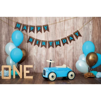 

Yeele Birthday Car wood ballon Photozone Baby Party Banner Backdrops Photography Background Photographic For Fondos Fotograficos