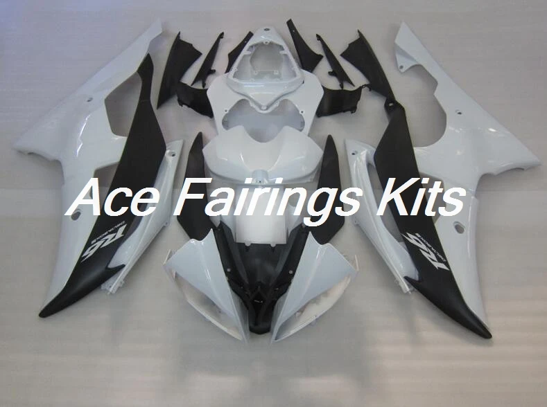 4 подарки ABS мотоцикл Полный Обтекатель Набор подходит для YAMAHA YZF-R6 2008- ABS пластик Cowlings обтекатель комплект белый черный