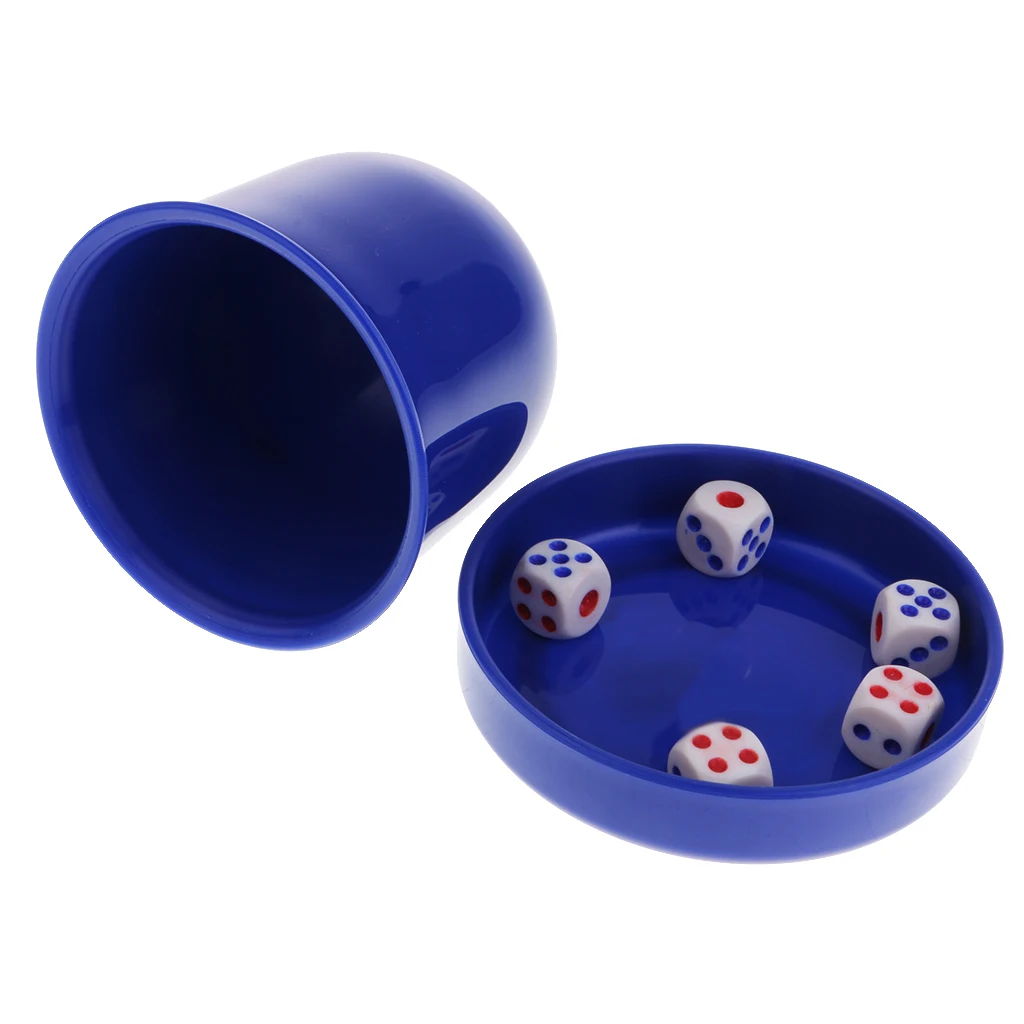 Dice Guessing Game Set Dice Cup Shaker With 6pcs Digital Dice