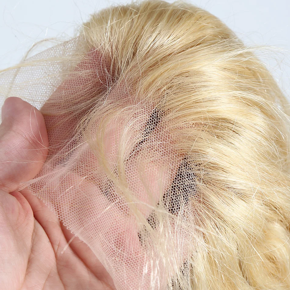 Бразильские 613 блонд кудрявые человеческие волосы на кружеве парики прозрачные кружевные передние al парик предварительно выщипанные воды глубокая волна remy Волосы 150
