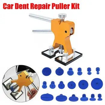 

Vehicle Body Paintless Dent Repair Tools Glue Puller Lifter Hail Damage Removal Tool+18xBlue puller tabs Repair Dents Tool