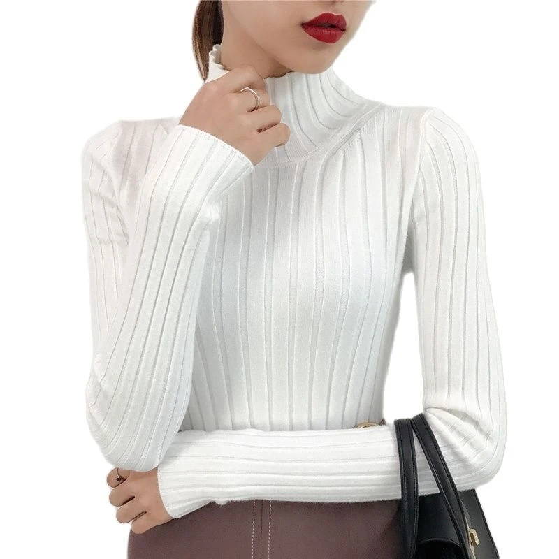 Winter white turtleneck sweater Clearance
