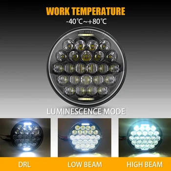 

5D Black Motorcycle 5.75" 5 3/4 LED Headlight Projector for Harley Sportster Custom Harley Motorcycle Lights