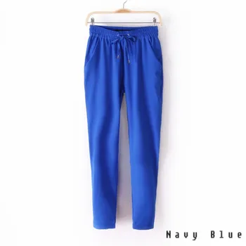 

Postpartum Mother Spring Summer Ultra-bright Color Drape Comfortable Elastic Waist Big Yards Maternity Pants Chiffon Harem