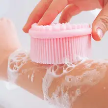 Яркий гламурный ручной силиконовый шампунь для кожи головы Массажная щетка для ванны кисти Массажер для тела щетка удаляет мертвый инструмент для ухода за кожей 1 шт
