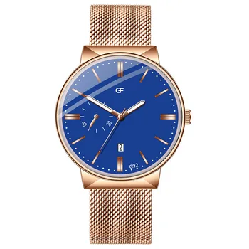 

часы мужские High-End Simple Calendar Men's Watch Quartz Stainless Steel Watch relogio masculino часы женские erkek kol saati